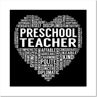 Preschool Teacher Heart Posters and Art